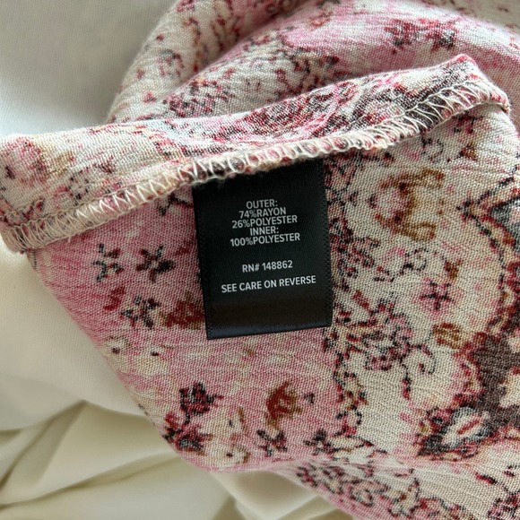 Torrid 00 Pink Paisley Print V Neck Babydoll Dress Plus Size Casual Boho - Picture 6 of 13